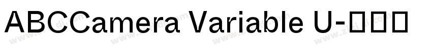 ABCCamera Variable U字体转换